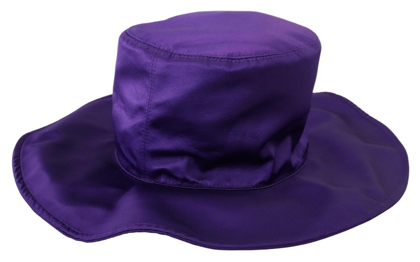 Dolce &amp; Gabbana Purple Silk Stretch Top Hat