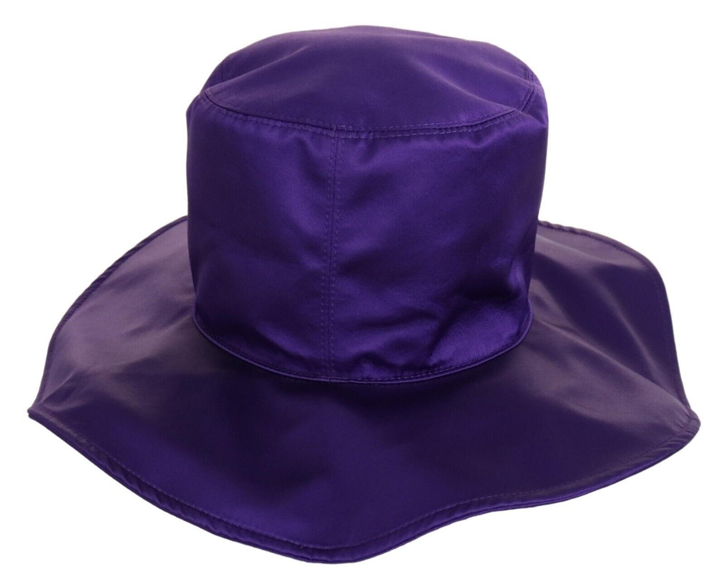 Dolce &amp; Gabbana Purple Silk Stretch Top Hat