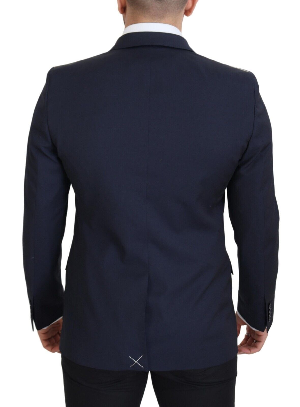 Dolce &amp; Gabbana Dark Blue Wool Single Breasted MARTINI Blazer