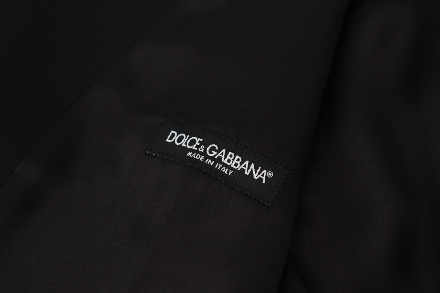 Dolce &amp; Gabbana Black Virgin Wool Waistcoat Formal Dress Vest