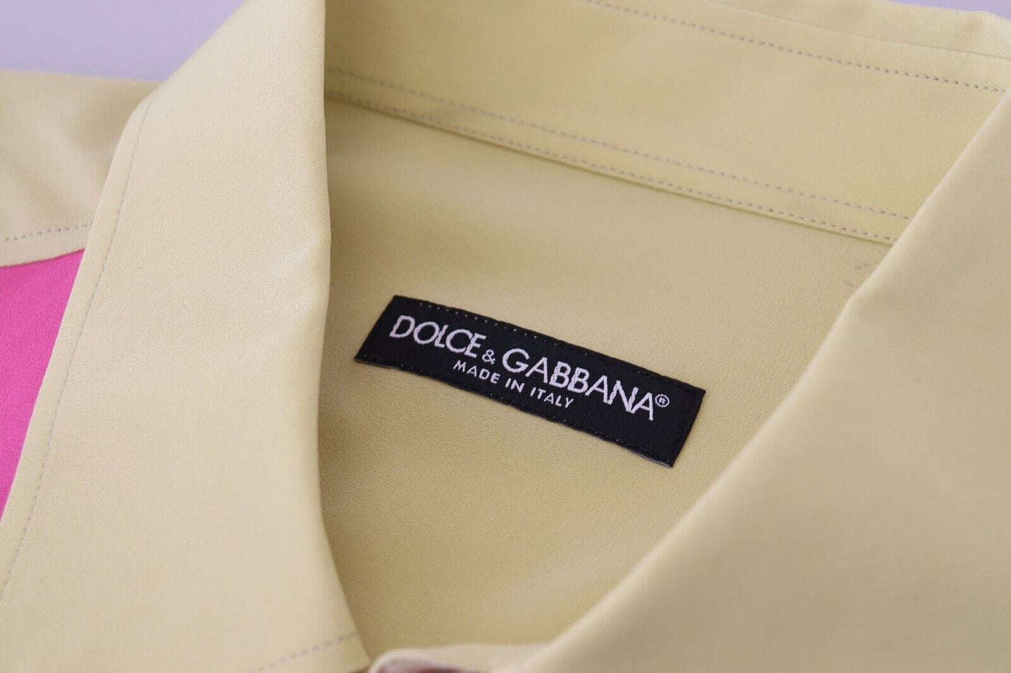 Dolce &amp; Gabbana Elegantes mehrfarbiges Button-Down-Hemd aus Seide