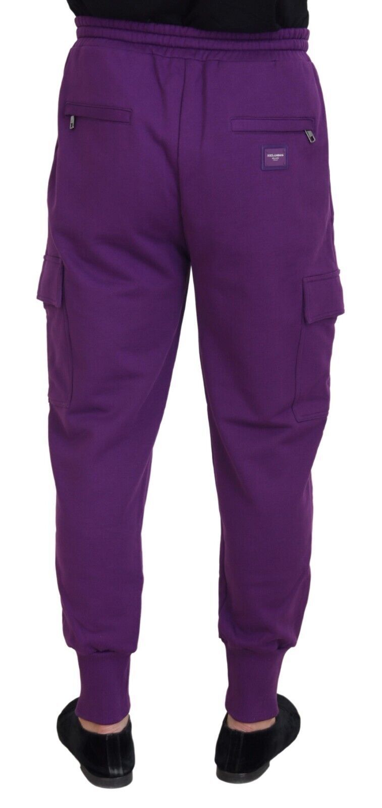 Dolce &amp; Gabbana Elegante violette Cargo-Jogginghose aus Baumwolle