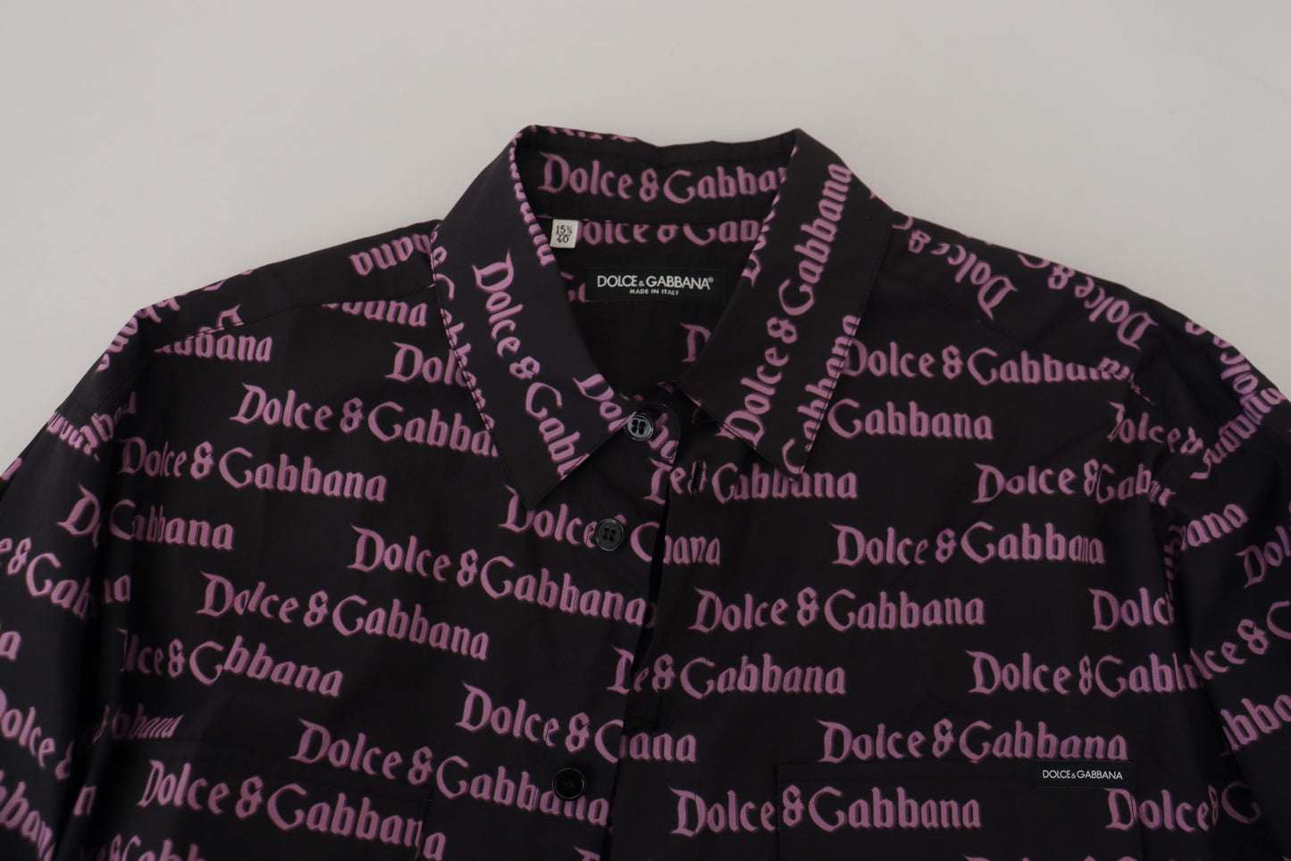 Dolce &amp; Gabbana Elegantes, schmal geschnittenes schwarzes Hemd