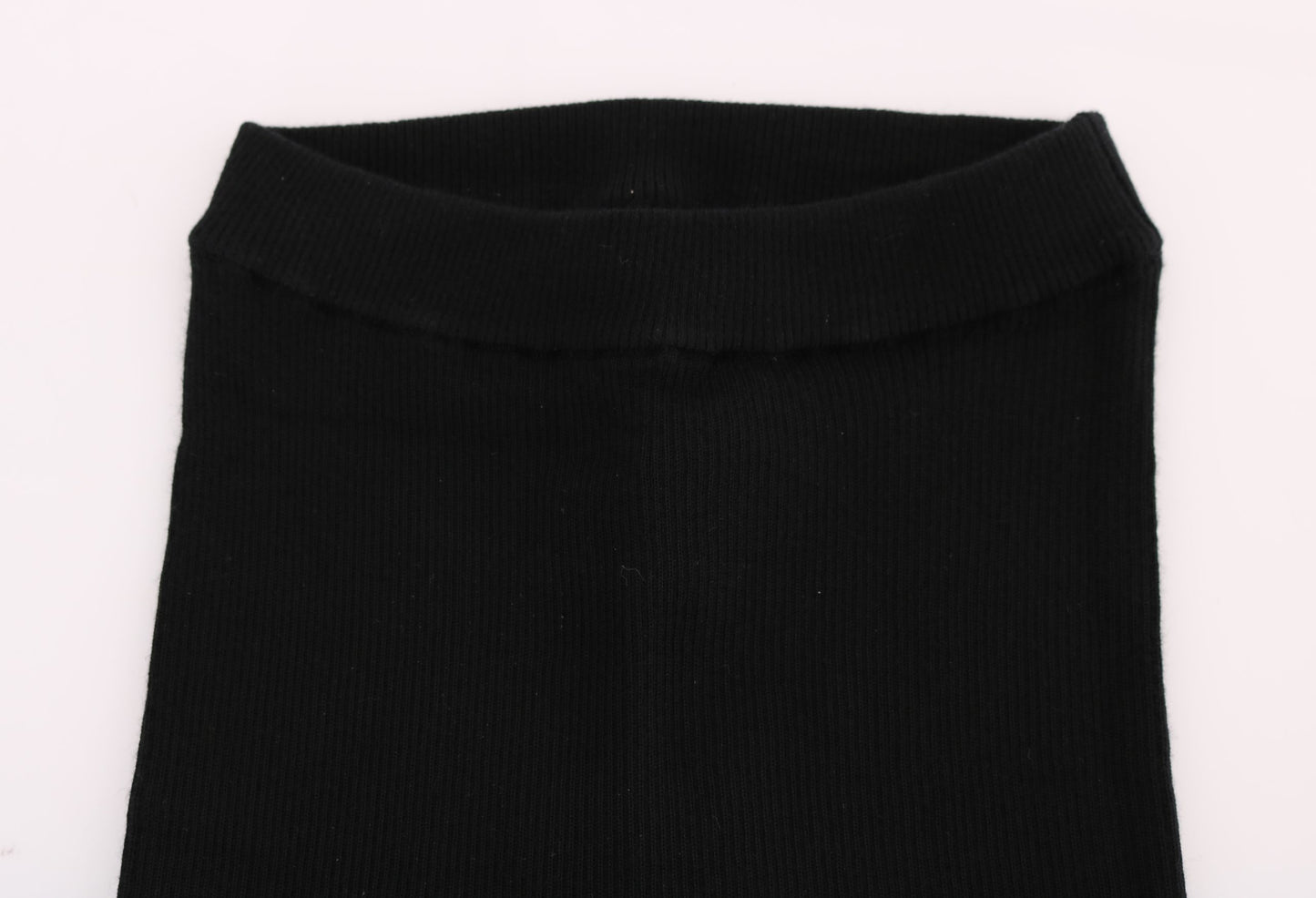 Pantaloni eleganti in cashmere nero Dolce &amp; Gabbana