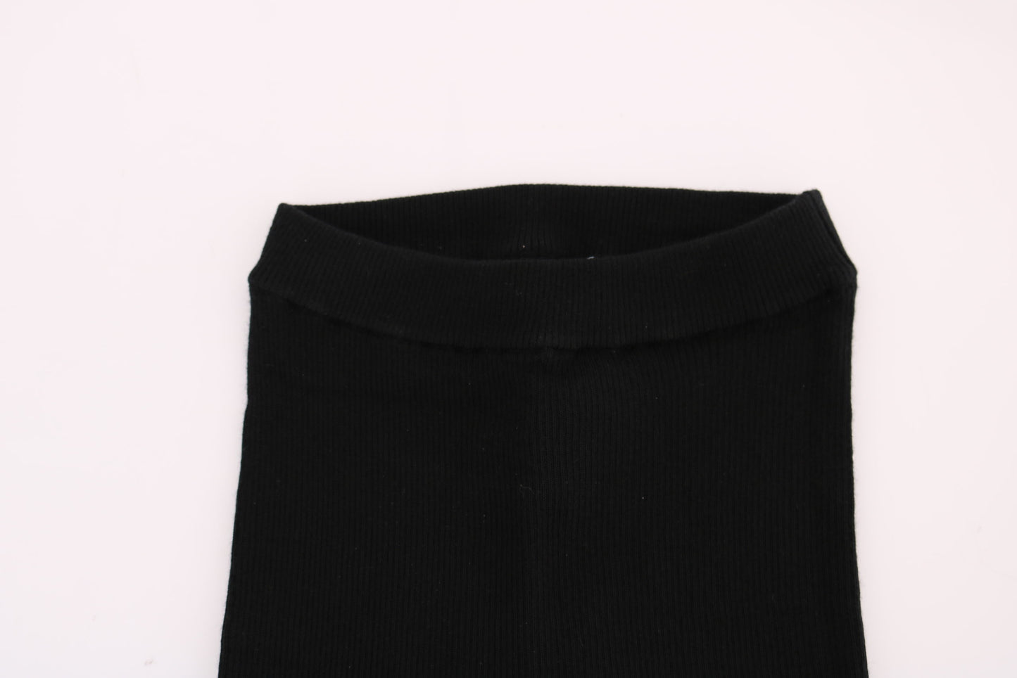 Pantaloni eleganti in cashmere nero Dolce &amp; Gabbana