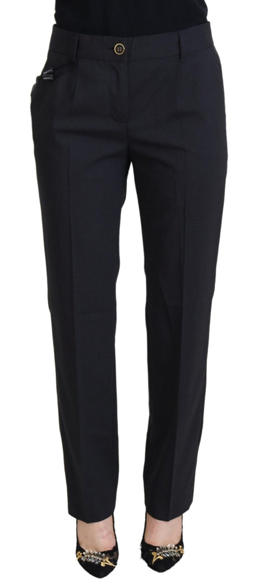 Schicke Hose aus grauer Wollmischung von Dolce &amp; Gabbana für gehobenen Stil