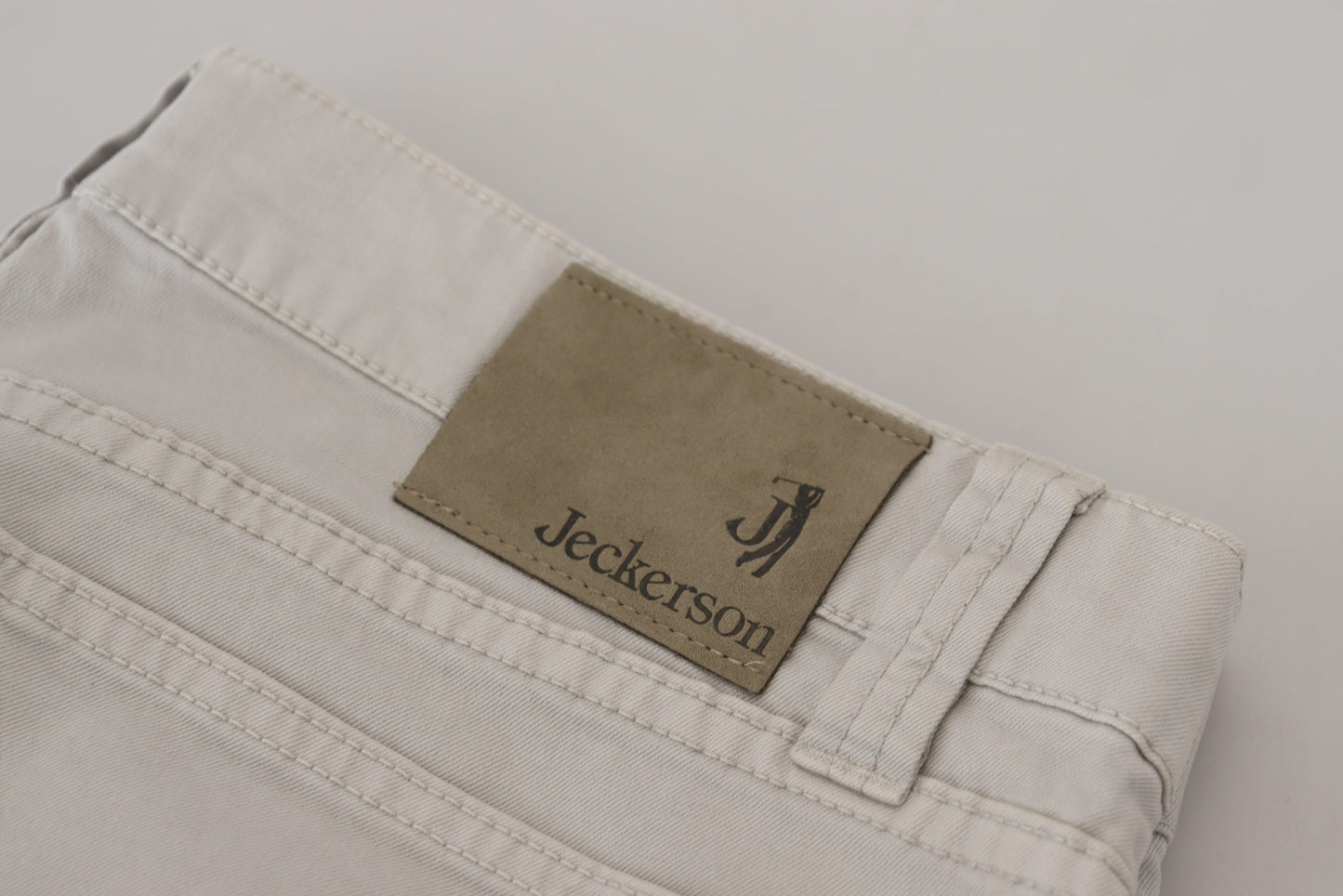 Jeckerson Elegante Hose aus grauer Baumwollmischung