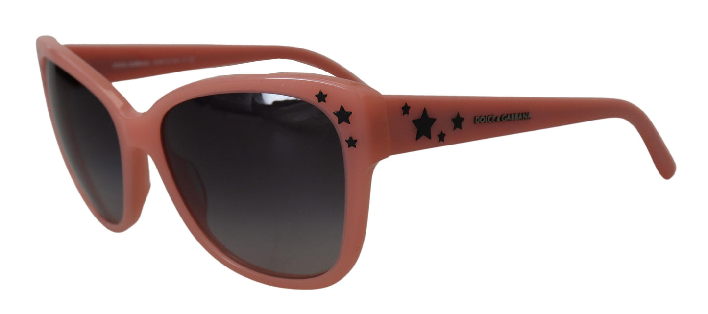 Dolce &amp; Gabbana Pink Acetate Frame Stars Embellishment DG4124 Sunglasses