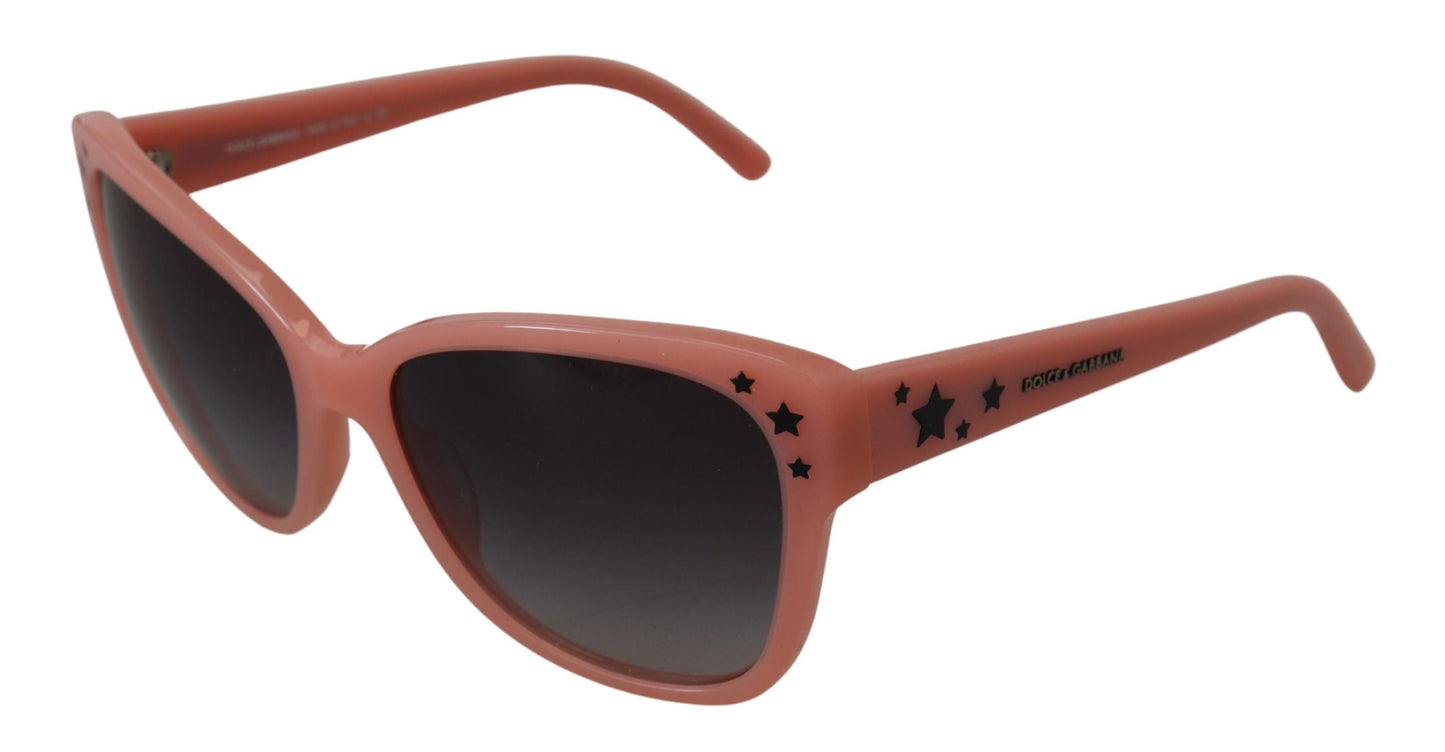 Dolce &amp; Gabbana Pink Acetate Frame Stars Embellishment DG4124 Sunglasses