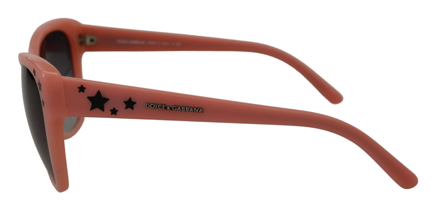 Dolce &amp; Gabbana Pink Acetate Frame Stars Embellishment DG4124 Sunglasses