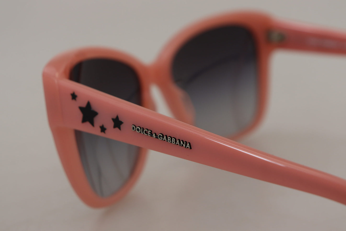 Dolce &amp; Gabbana Pink Acetate Frame Stars Embellishment DG4124 Sunglasses