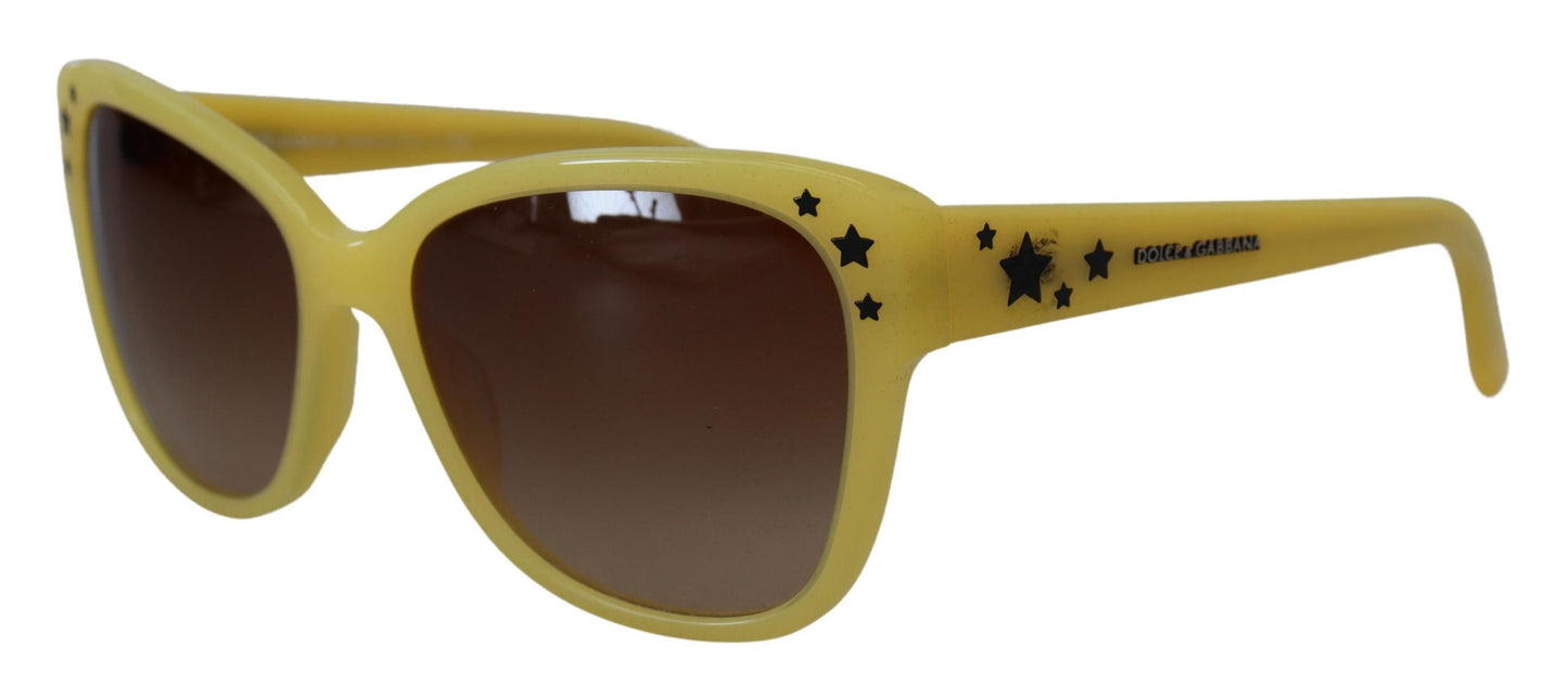 Schicke Sonnenbrille mit Farbverlauf aus gelbem Acetat von Dolce &amp; Gabbana