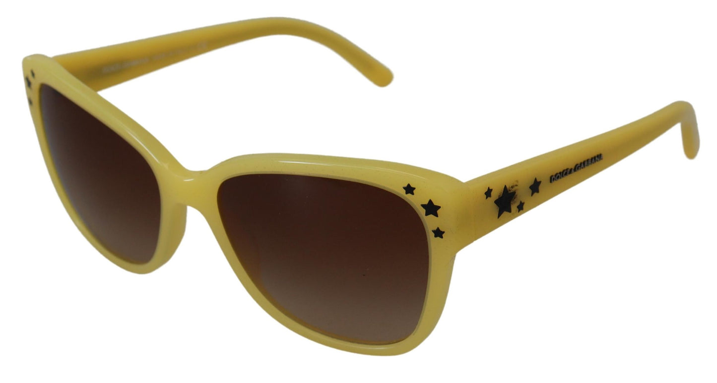 Schicke Sonnenbrille mit Farbverlauf aus gelbem Acetat von Dolce &amp; Gabbana