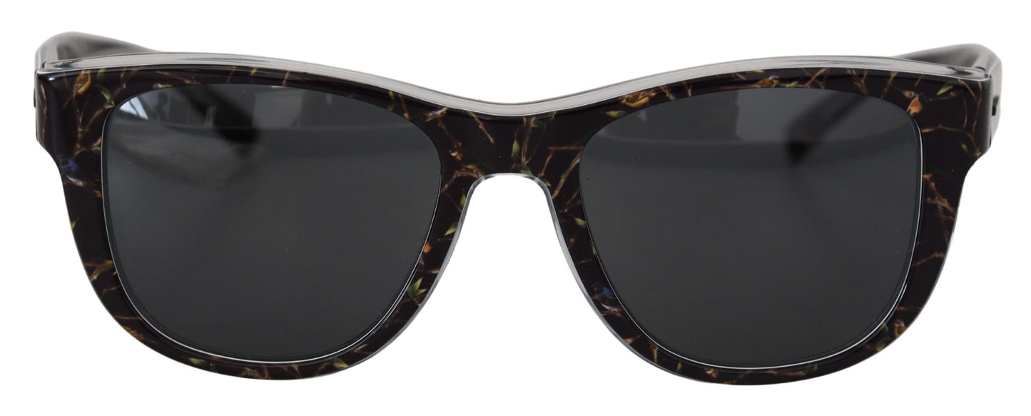 Dolce &amp; Gabbana Elegante schwarze Acetat-Sonnenbrille für Damen