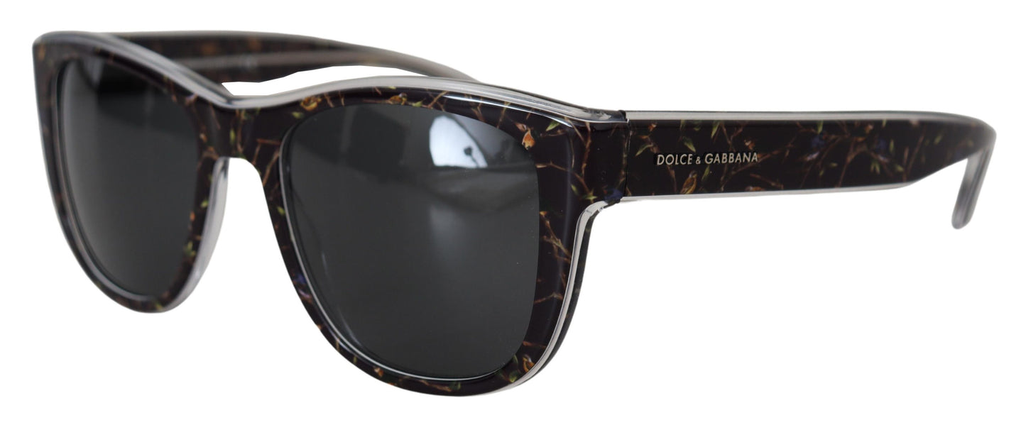 Dolce &amp; Gabbana Elegante schwarze Acetat-Sonnenbrille für Damen