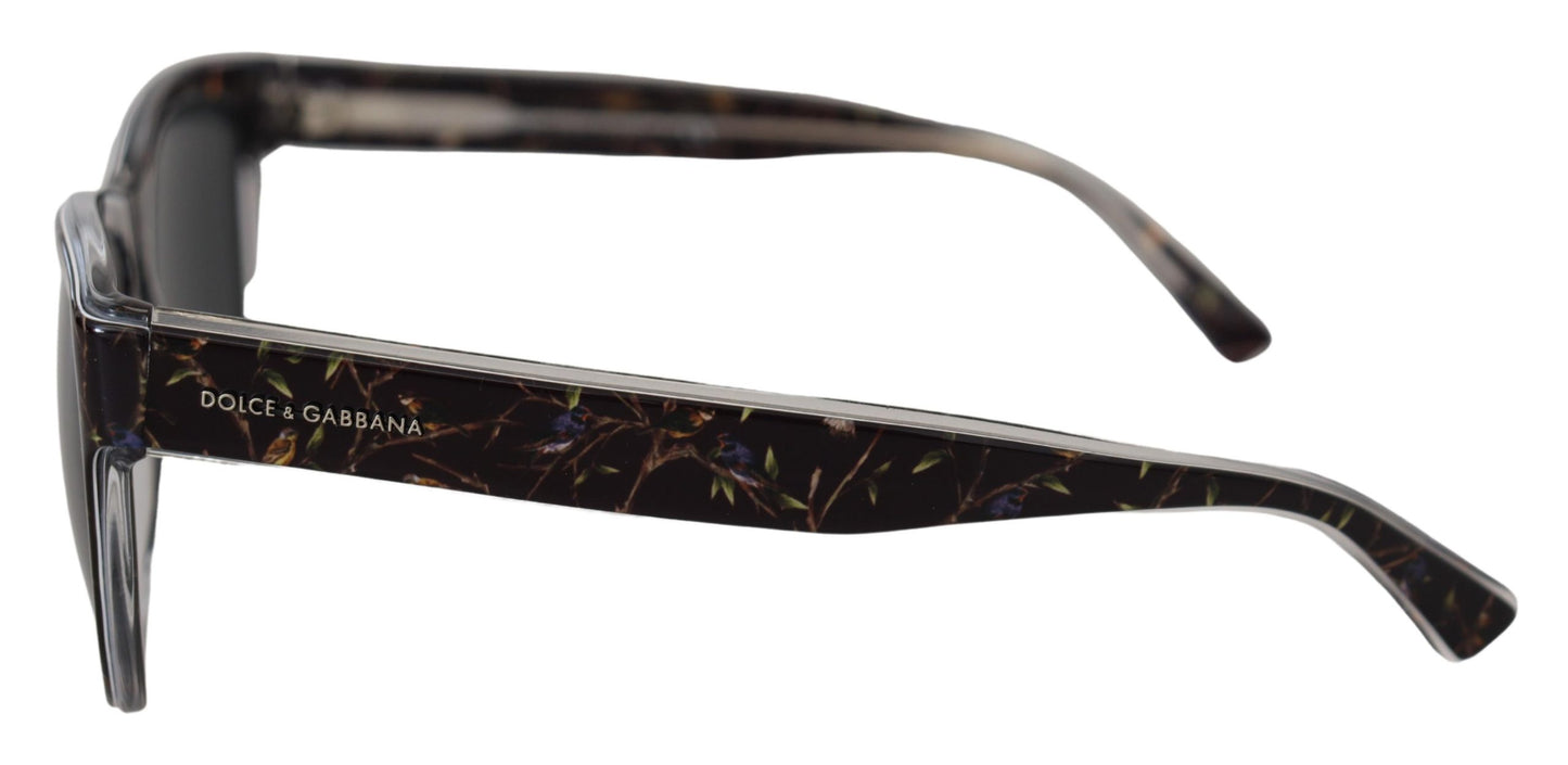 Dolce &amp; Gabbana Elegante schwarze Acetat-Sonnenbrille für Damen