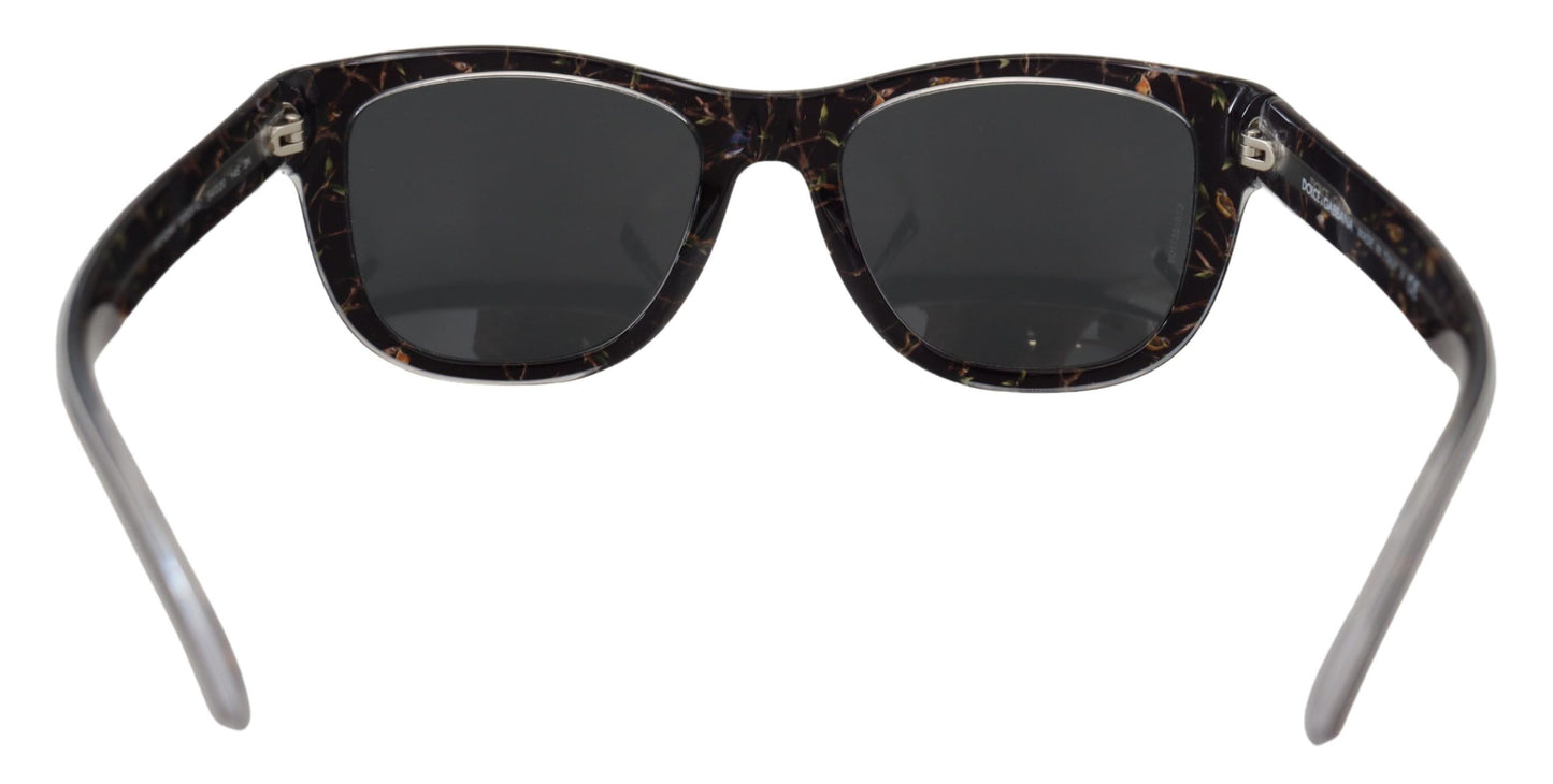 Dolce &amp; Gabbana Elegante schwarze Acetat-Sonnenbrille für Damen