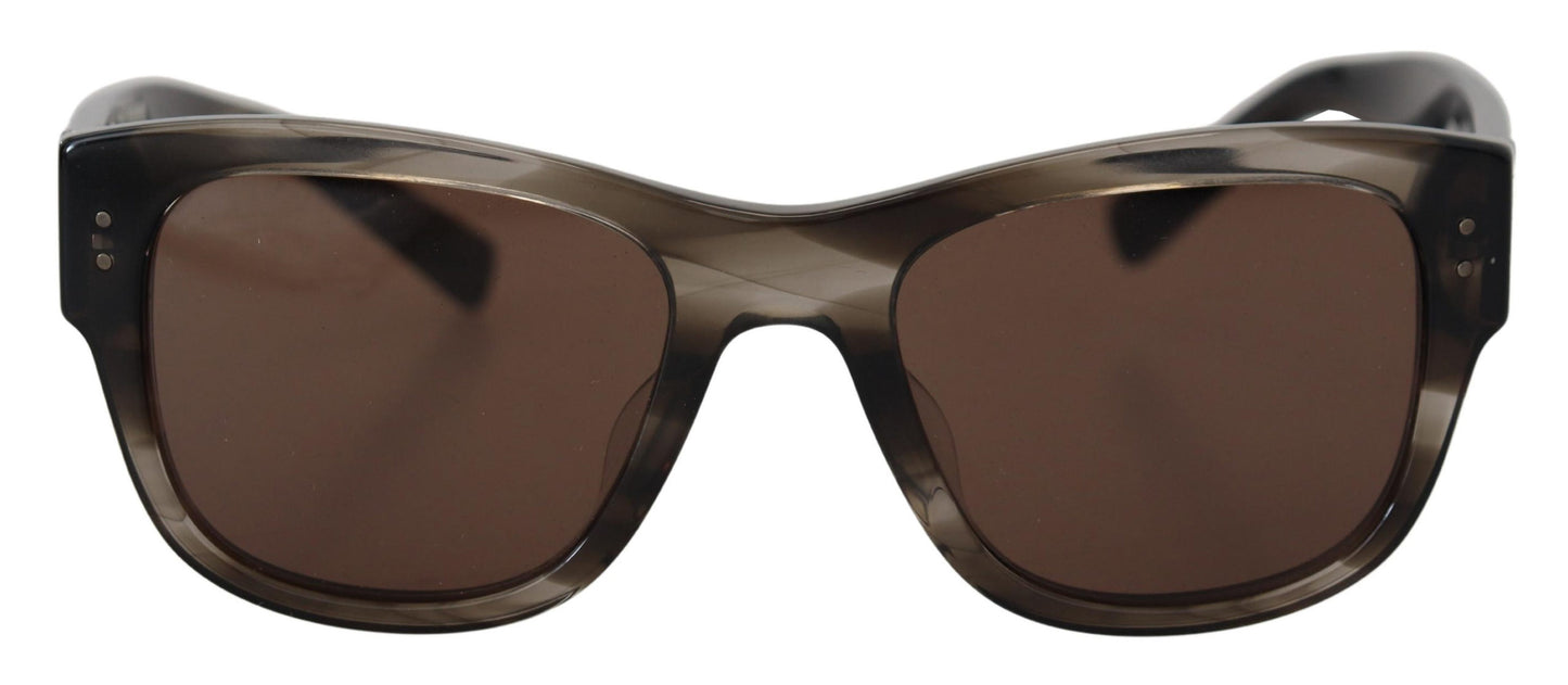 Dolce &amp; Gabbana Chic Brown Gradient Damensonnenbrille