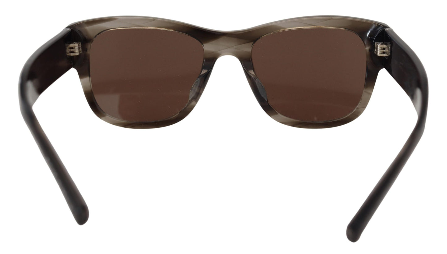 Dolce &amp; Gabbana Chic Brown Gradient Damensonnenbrille