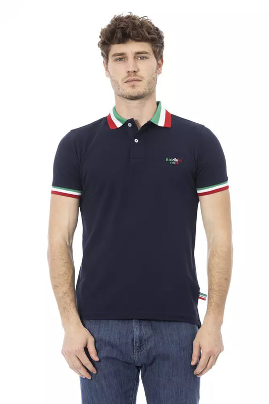 Polo da uomo Baldinini Trend in cotone blu