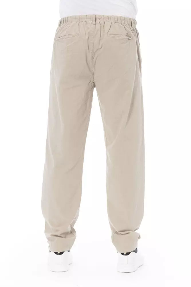 Baldinini Trend Chic Beige Chinohose für Herren