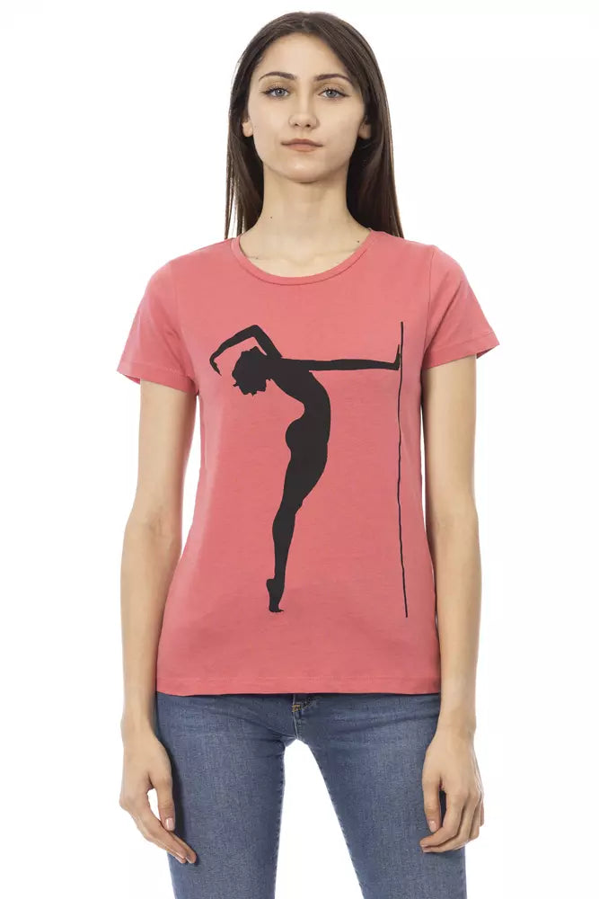 Trussardi Action Pink Cotton Tops &amp; T-Shirts