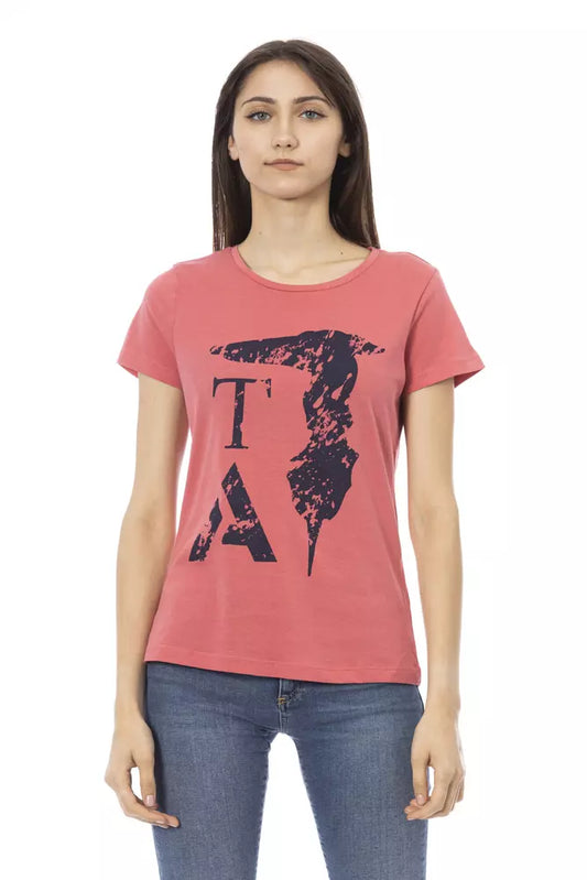 Trussardi Action Pink Cotton Tops &amp; T-Shirts