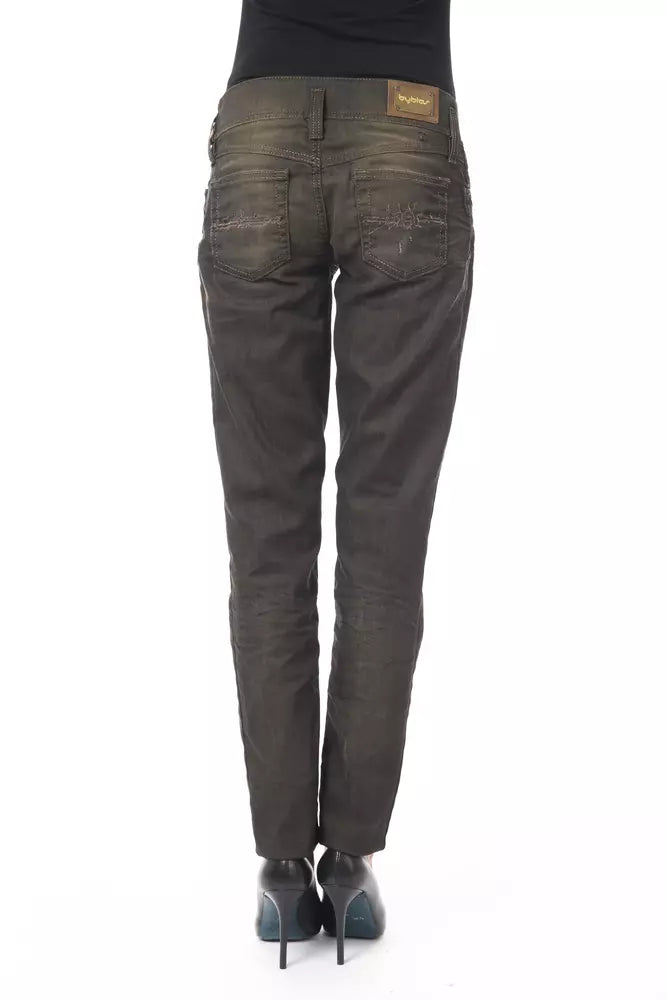 BYBLOS Black Cotton Jeans &amp; Pant