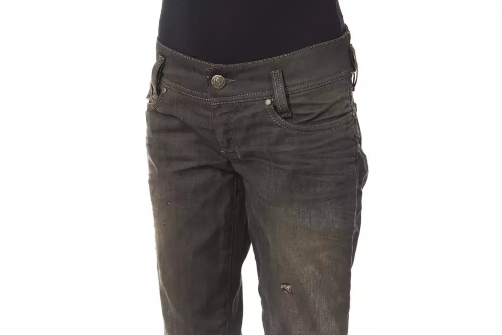 BYBLOS Black Cotton Jeans &amp; Pant