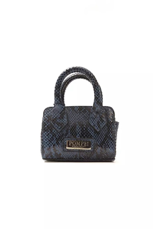 Pompeii Donatella Blue Leather Handbag