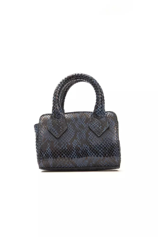 Pompeii Donatella Blue Leather Handbag