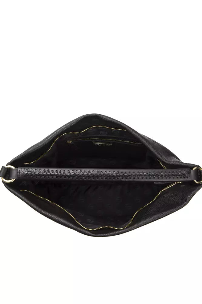 Pompei Donatella Black Leather Women Shoulder Bag