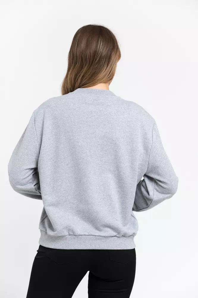 Trussardi Gray Cotton Women Sweater