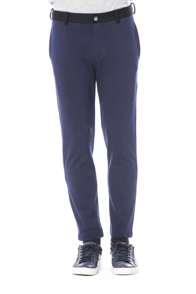 Verri Blue Viscose Jeans &amp; Pant