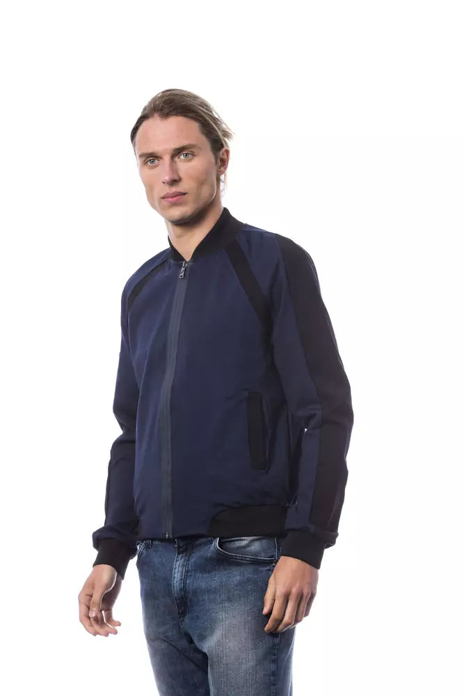 Verri Blauer Viskose-Herrenpullover
