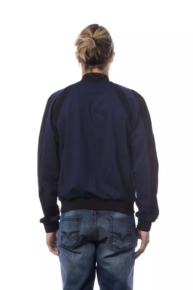 Verri Blauer Viskose-Herrenpullover