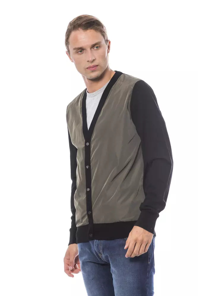 Verri Multicolor Wool Men Cardigan