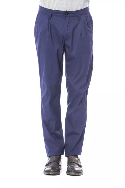 Verri Elegante Slim-Fit-Chinohose in Blau