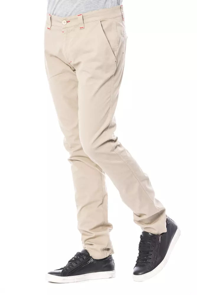 Verri Beige Slim Fit Chinohose