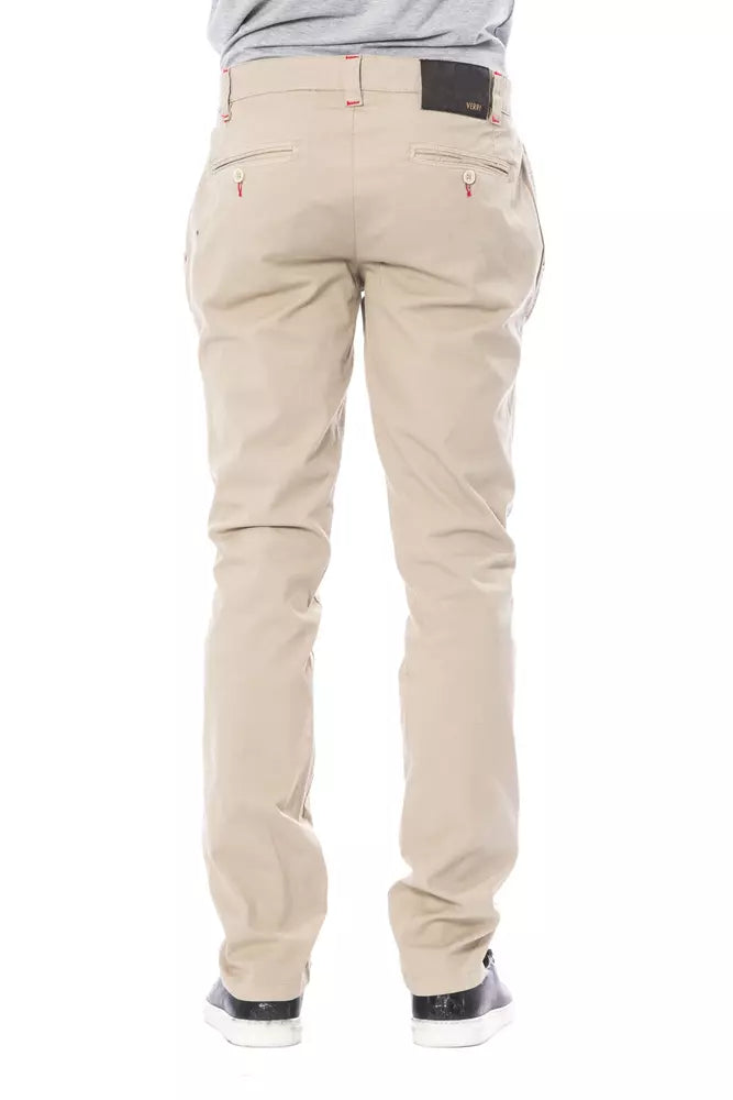 Verri Beige Slim Fit Chinohose