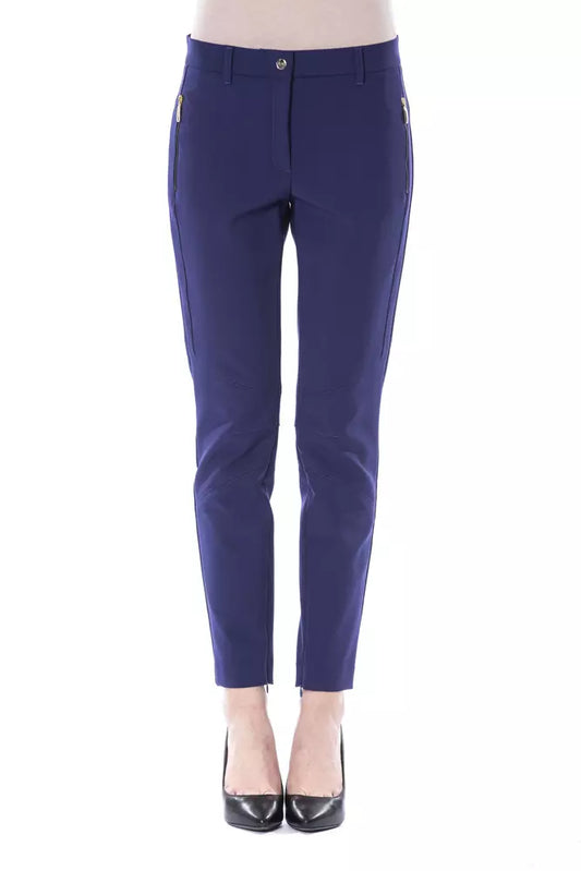 BYBLOS Blue Polyester Jeans &amp; Pant