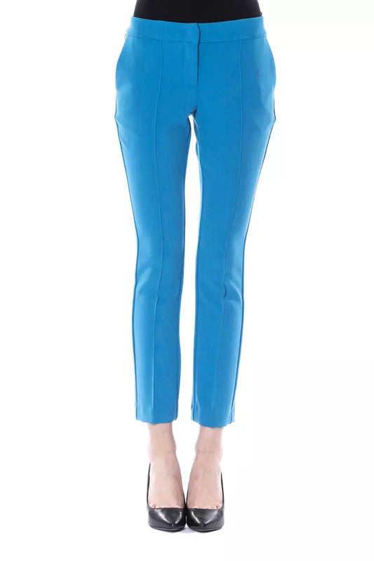 BYBLOS Light Blue Polyester Jeans &amp; Pant