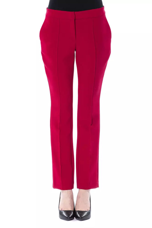 BYBLOS Fuchsia Polyester Jeans &amp; Pant