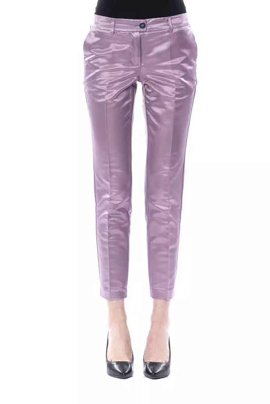 BYBLOS Purple Cotton Jeans &amp; Pant