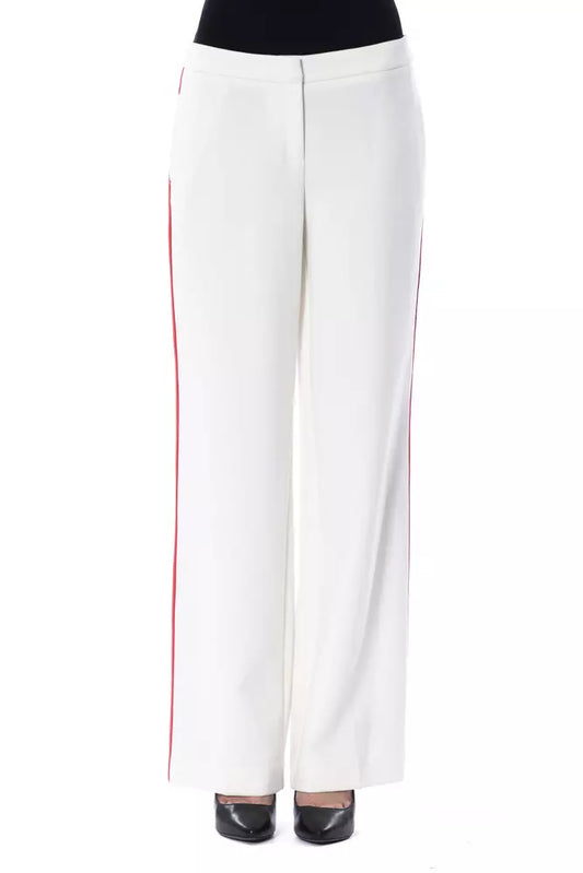 BYBLOS White Polyester Jeans &amp; Pant