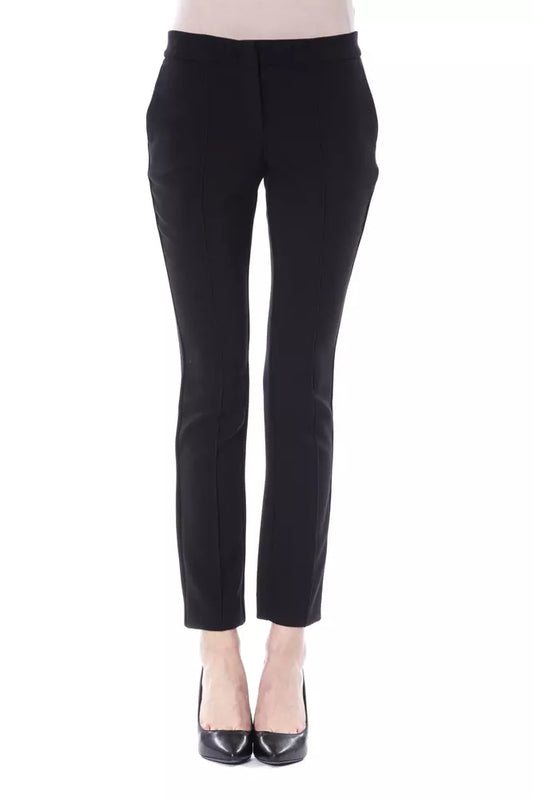 BYBLOS Black Polyester Jeans &amp; Pant