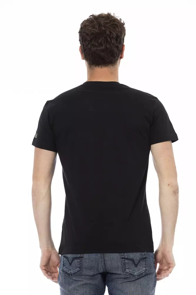 Trussardi Action Elegantes Kurzarm-T-Shirt mit V-Ausschnitt