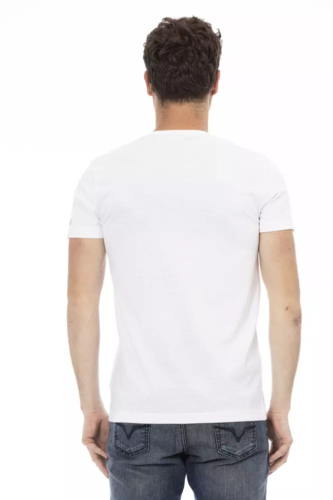 Trussardi Action Elegantes Kurzarm-T-Shirt mit V-Ausschnitt