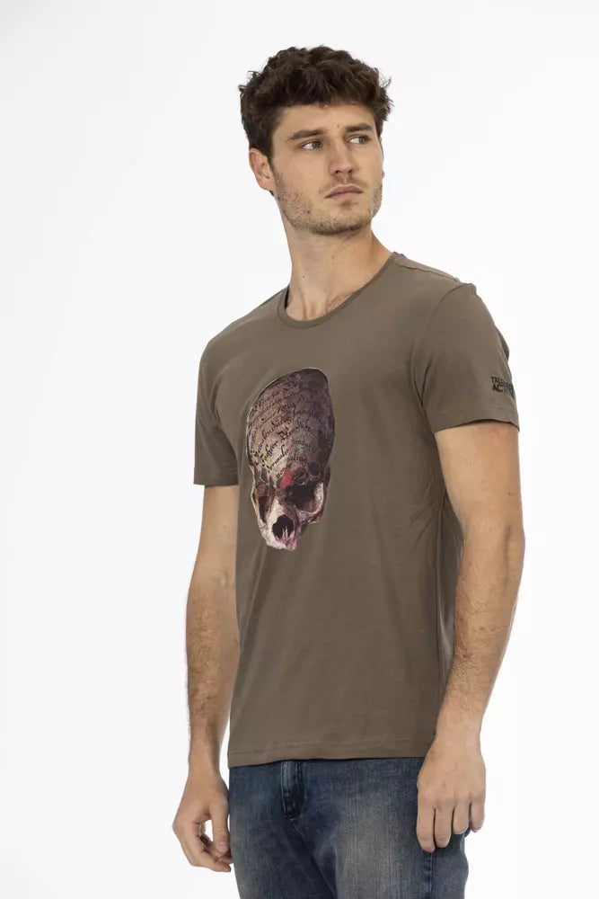 Trussardi Action Sleek Kurzarm-T-Shirt mit einzigartigem Frontdruck