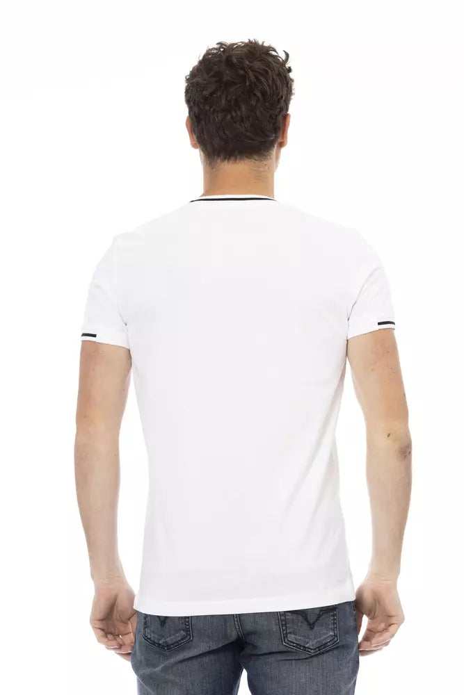 Trussardi Action White Cotton Men T-Shirt